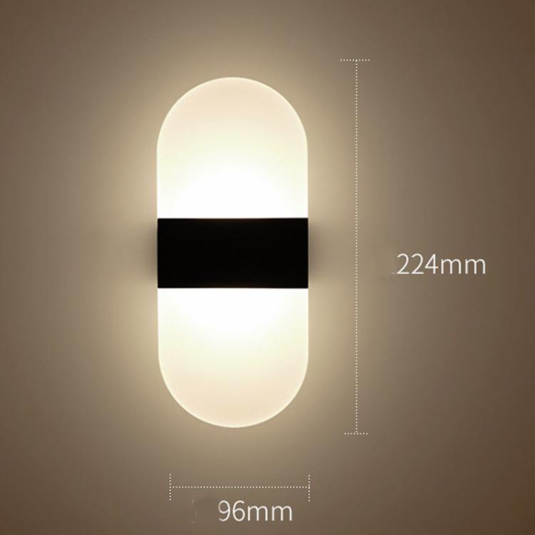 Magnetic Acrylic Smart Induction Night Light Rechargeable Wall Lamp Bedroom Bedside Lamp Black Arc White Light by bashfashion
