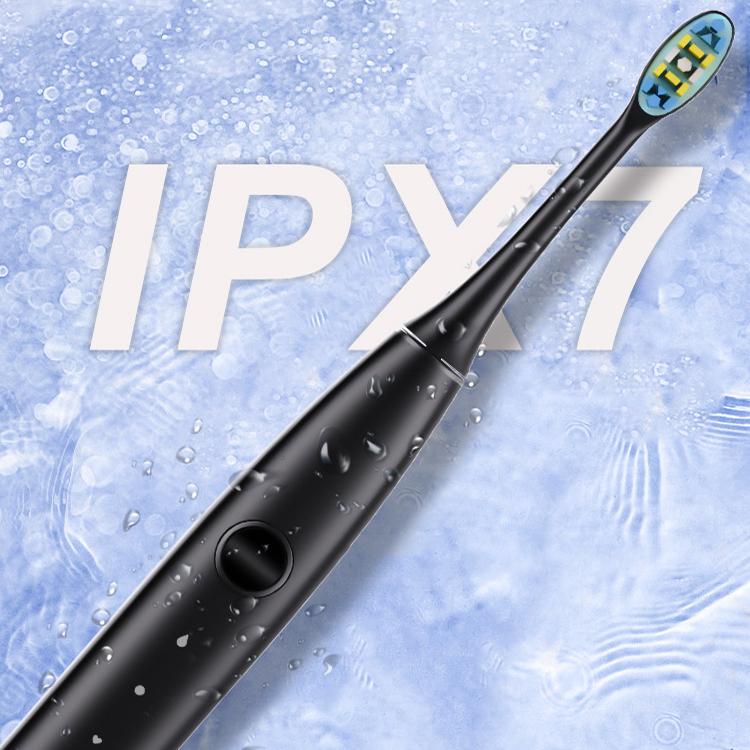 IPX7 Waterproof Portable Rechargeable Sonic Wireless Electric Toothbrush with 6-brush Heads(White) by bashfashion