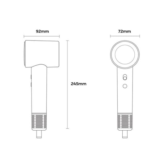 D3 110000 High Speed Smart Constant Temperature Negative Ion Hair Dryer, Color: UK Plug Purple by bashfashion