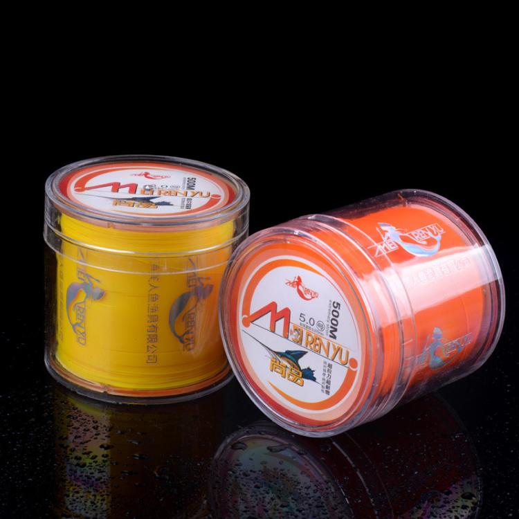 Meirenyu 500m Semi-floating Rocky Fishing Line Wear-resistant Lure Nylon Fishing Line, Size: 5.0(Orange) by Meirenyu