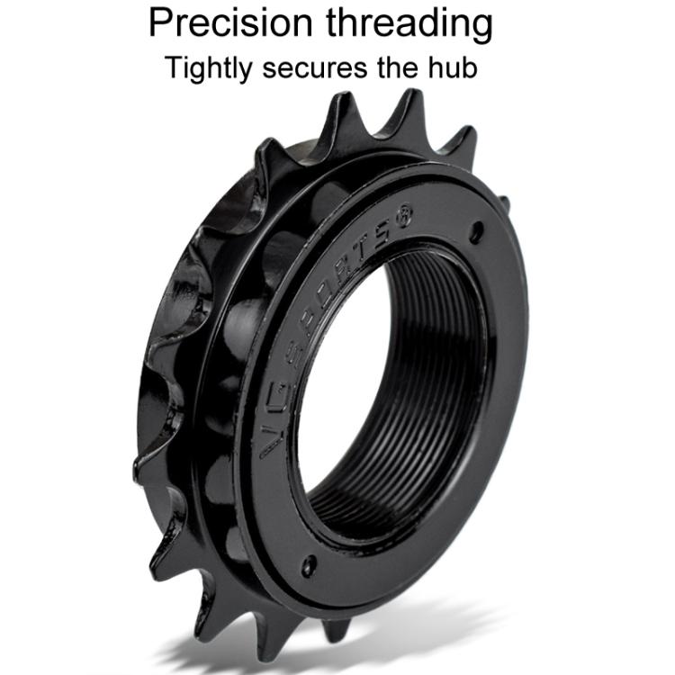 VG SPORTS Stroller Scooter Bicycle Single Speed Flywheel, Style: 18T Silver by bashfashion