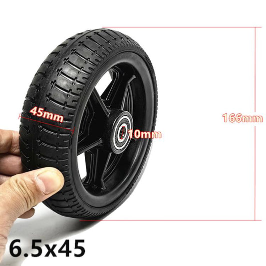 Electrical Scooter / Robot / Construction Vehicle Modified Tire Accessories, Style: 6.5inch Solid 10mm by bashfashion