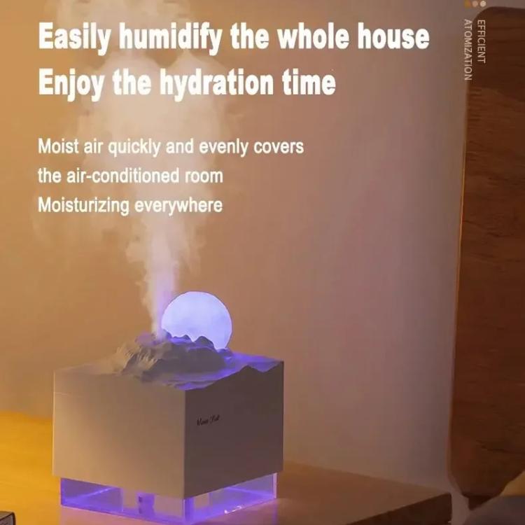 Moonfall Humidifier Aroma Diffuser Large Fog With Night Light Desktop Ornament(Pink) by bashfashion