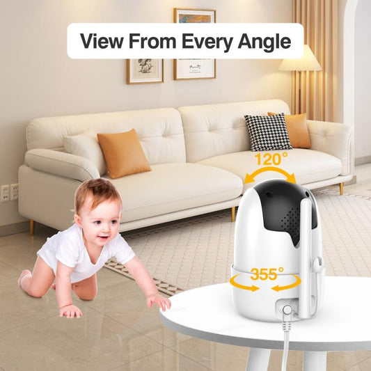 5 inch LCD Screen Auto Night Vision Baby Monitor AU Plug by bashfashion