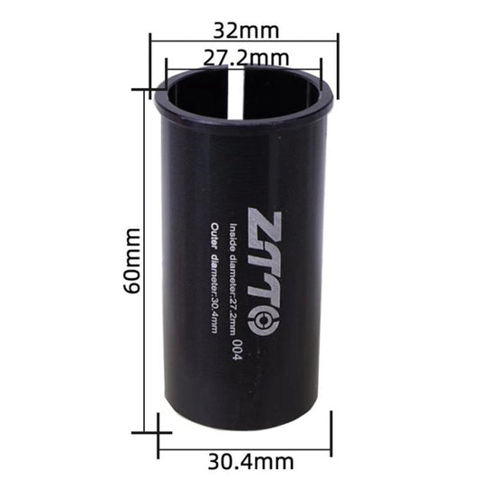 27.2-30.4mm 004 2pcs ZTTO Bicycle Seat Post Conversion Sleeve Reducer Cover(Black) by ZTTO