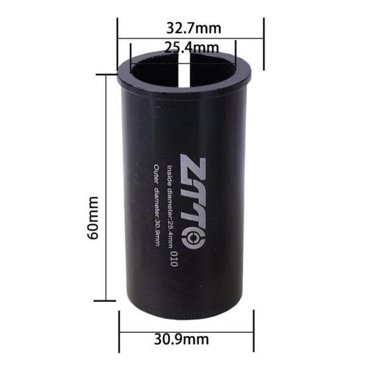25.4-30.9mm 010 2pcs ZTTO Bicycle Seat Post Conversion Sleeve Reducer Cover(Black) by ZTTO