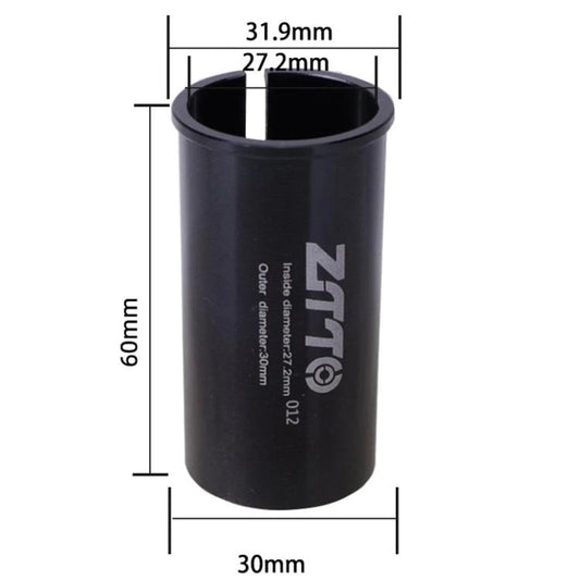 27.2-30mm 012 2pcs ZTTO Bicycle Seat Post Conversion Sleeve Reducer Cover(Black) by ZTTO
