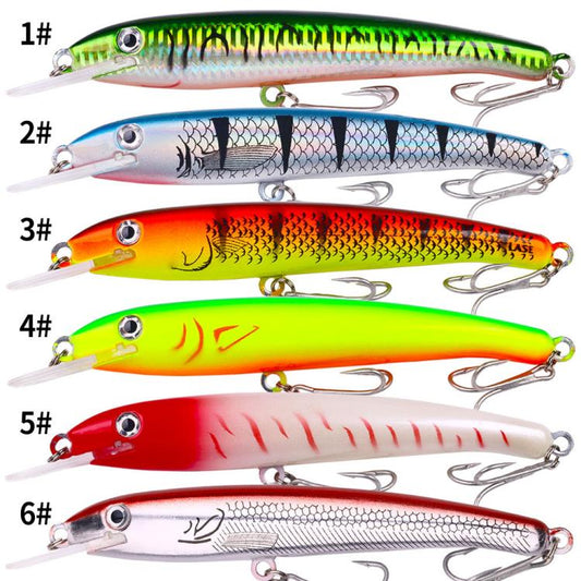 HENGJIA MI226 19cm 44g Deep Diving Mino False Bait Fishing Bionic Road Lure, Color: No.6 by HENGJIA