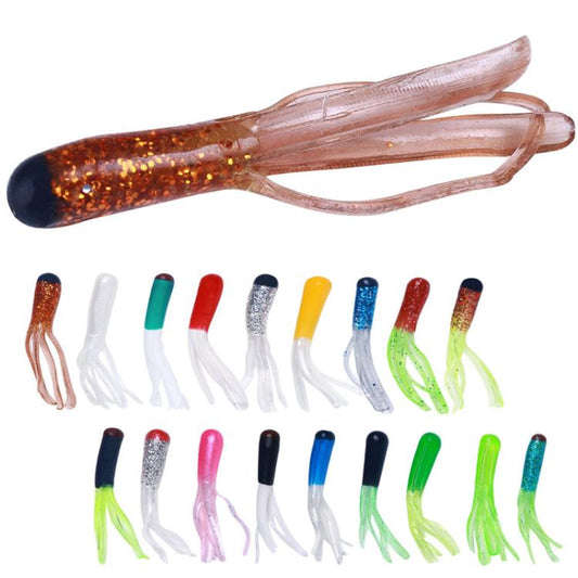 4.8cm 20pcs / Pack HENGJIA SO192 Vegetable-Head Tube Lure Fishing Simulation Soft Fake Bait, Style: 2# by HENGJIA