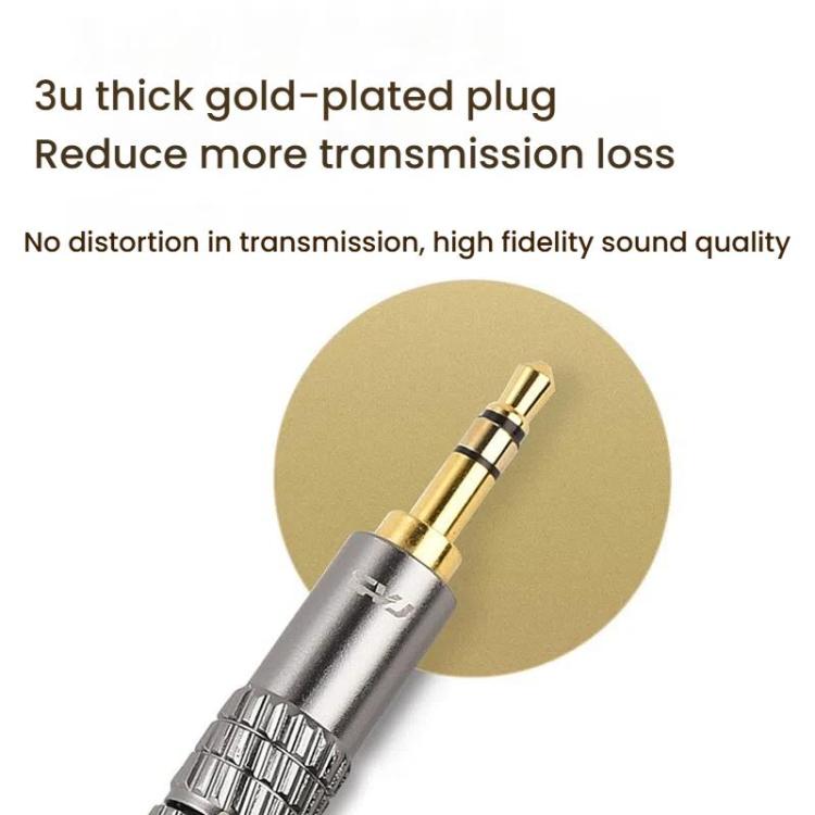 CVJ TS800 Eight Strands Copper Silver Plated Interchangeable Audio Plugs Headphone Upgrade Cable, Style: 4.4mm 0.78mm by CVJ