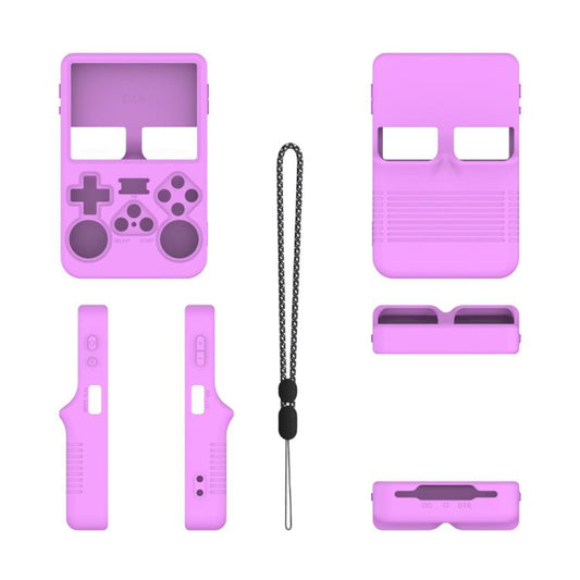 For ANBERNIC R36S Handheld Game Consoles Dustproof Silicone Protective Cover(Light Purple) by bashfashion