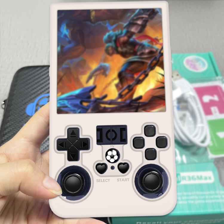 For R36 MAX Handheld Game Consoles Dustproof Silicone Protective Cover(Beige) by bashfashion
