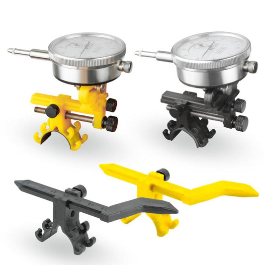 Bicycle Rim Adjustment Platform Correction Mechanical Tool, Color: BT110A Yellow With Dial by bashfashion