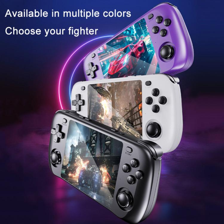 H36S 3.5 Inch IPS HD Screen Retro PSP Game Console Linux System GBA Handheld Video Game Console, Memory: 64G(Black) by bashfashion