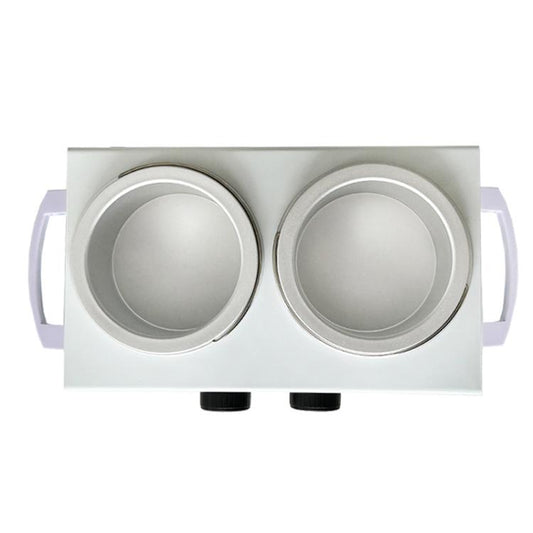 Double Pots Chocolate Melt Machine Temperature Control Hand Wax Machine Hand Heat Stirring Tool(EU Plug) by bashfashion