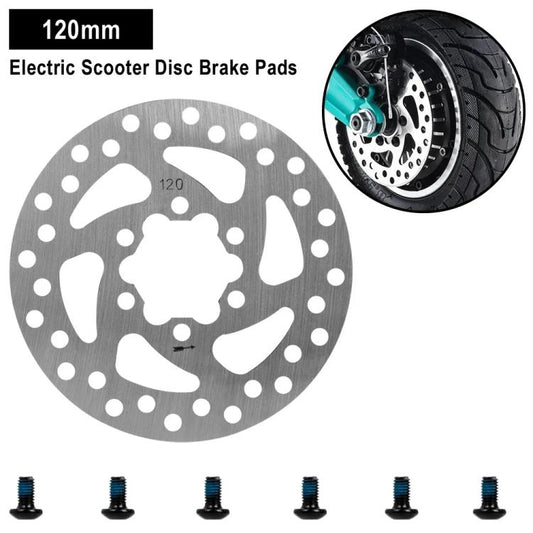 For Niu KQi3 KQi2 Electric Scooter 120mm 6-Bolt Disc Brake Rotor with Mounting Screws by bashfashion