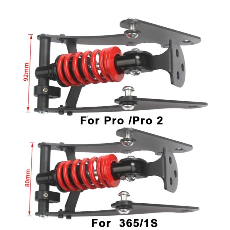 For Xiaomi M365/1S Electric Scooter Rear Shock Absorber Suspension System Ride Vibration Reduction Kit Red by bashfashion
