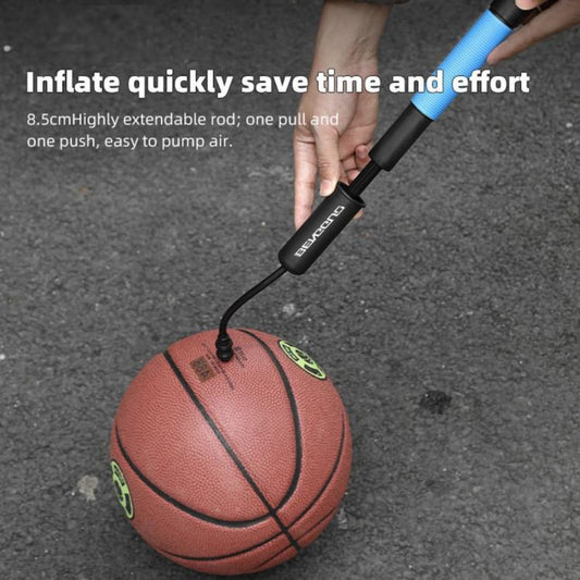 Ball Hose Inflator Portable Bicycle Pump(Black Red) by bashfashion