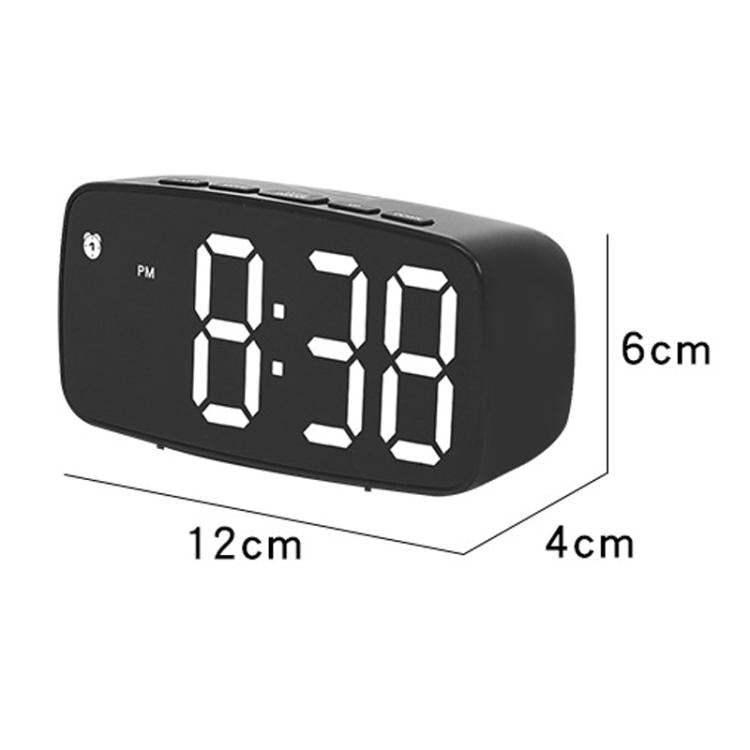 LED Electronic Alarm Clock Bedside Vibrator Clock, Color: Black Shell Green Light by bashfashion