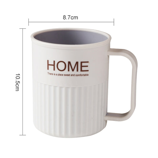 Creative Double Plastic Mouthwash Cup for Household Brushing Cups, Capacity:301-400ml(White) by bashfashion