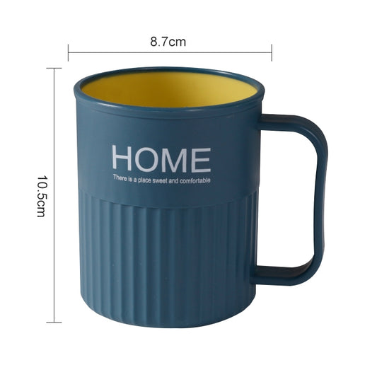 Creative Double Plastic Mouthwash Cup for Household Brushing Cups, Capacity:301-400ml(Dark Blue) by bashfashion