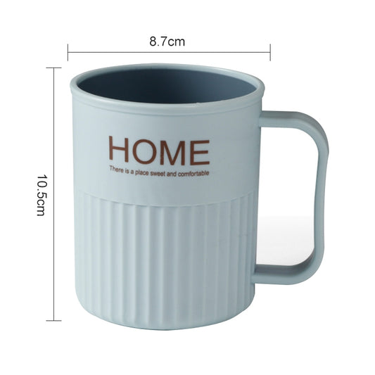 Creative Double Plastic Mouthwash Cup for Household Brushing Cups, Capacity:301-400ml(Light Blue) by bashfashion