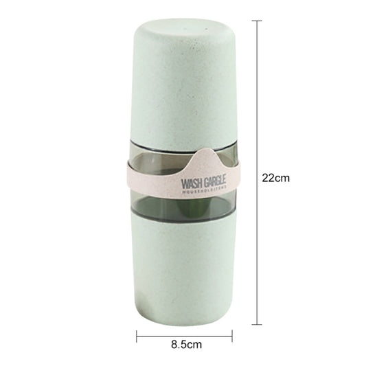 Portable Towel Toothbrush Holder Case Outdoor Travel Camping Toothpaste Multi Cap Storage Case(Green) by bashfashion