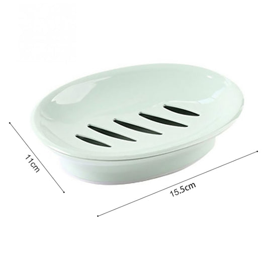 Double Lattice Home Bathroom Soap Dish Box Case Holder Container(Green) by bashfashion