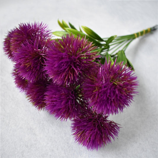 10 PCS Artificial Flowers Dandelion Plastic Flower Wedding Home Valentine Decoration(Purple) by bashfashion