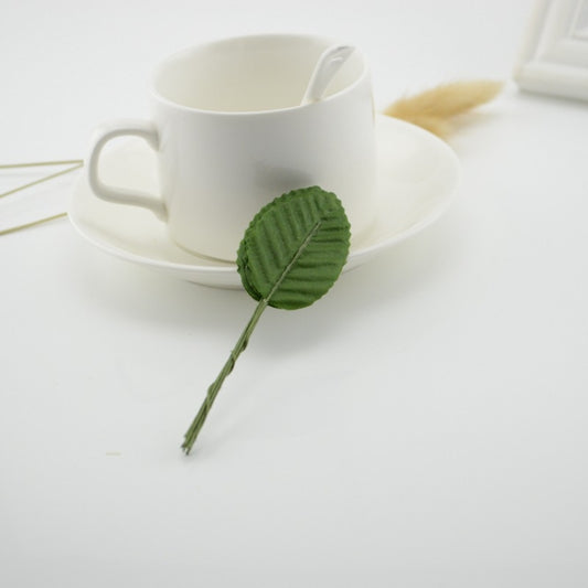 200 PCS / Pack DIY Wreath Simulation Leaves Home Decoration Supplies(Dark Green) by bashfashion