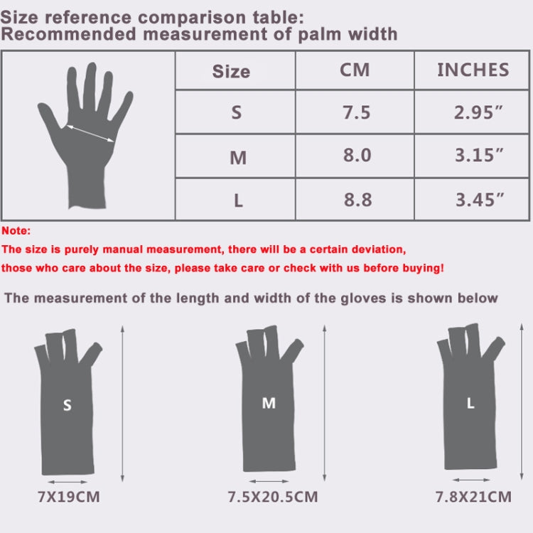 Black Fiber A Pair Sports Breathable Health Care Half Finger Gloves Rehabilitation Training Arthritis Pressure Gloves, Size:L by bashfashion