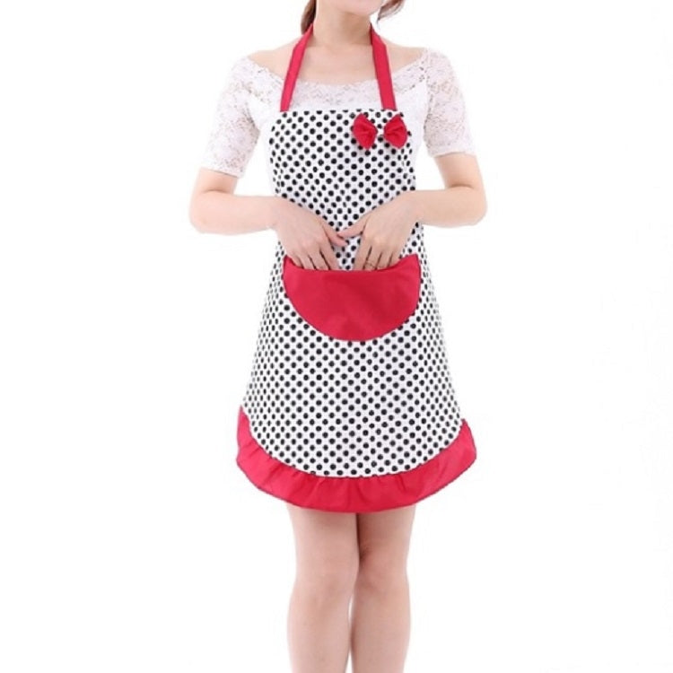 Home Kitchen Cooking Simple Bow Lace Apron(Black) by bashfashion