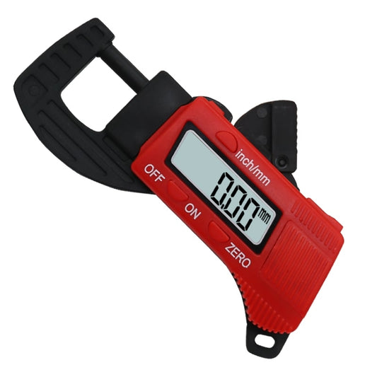 Plastic Electronic Digital Thickness Gauge Professional Construction Tools(Red) by bashfashion