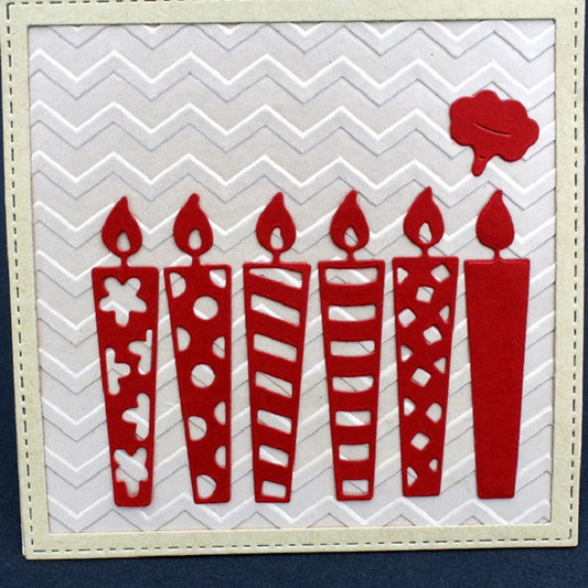 7 In 1 Cut Book Etching Knife Die Birthday Candle Carbon Steel Die by bashfashion