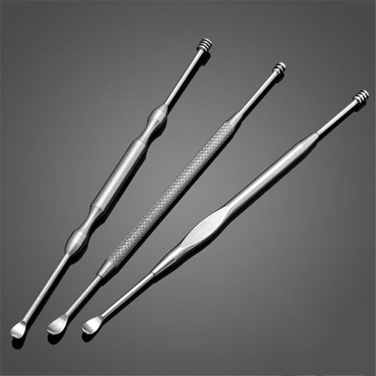 3 PCS Ear Stainless Steel Ear Cleaning Care Tools, Random Delivery by bashfashion