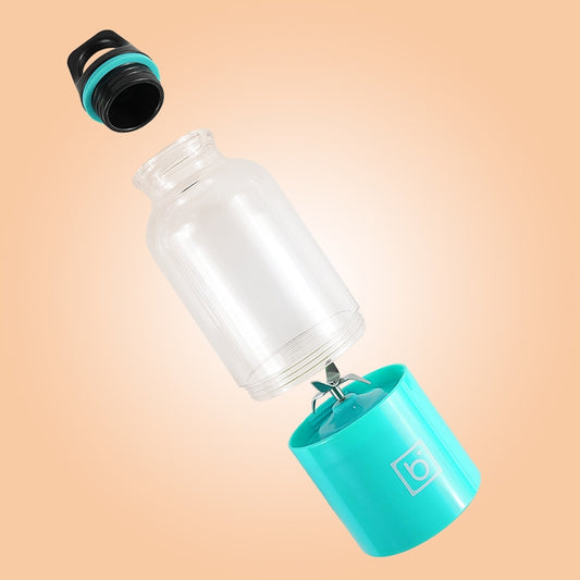 Mini Portable Electric Juicer Cup USB Rechargeable Juicer Fruit Juice Extractor(Blue) by bashfashion