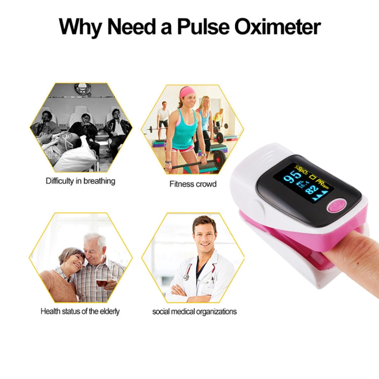 AB-80 Precision Finger Pulse Oximeter Blood Oxygen Monitor(Purple) by bashfashion