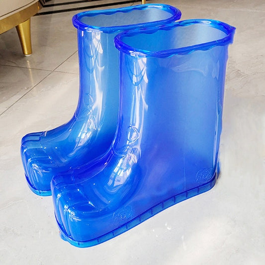 Magnet Portable Household Plastic High Tube Bubble Foot Shoes Bubble Bucket, Size:Height 28CM 45 Yards(Blue) by bashfashion