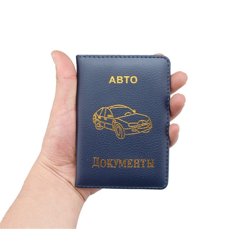 Russian Driver License Holster Leather Case(Black) by bashfashion