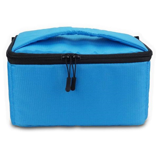 Water-resistant DSLR Padded insert Case Waterproof Zipper Removable Partition Camera Bags(Blue) by bashfashion