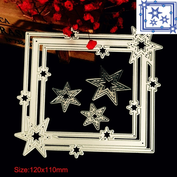 Pentagram Border Cutting Knife Die Scrapbook DIY Material by bashfashion