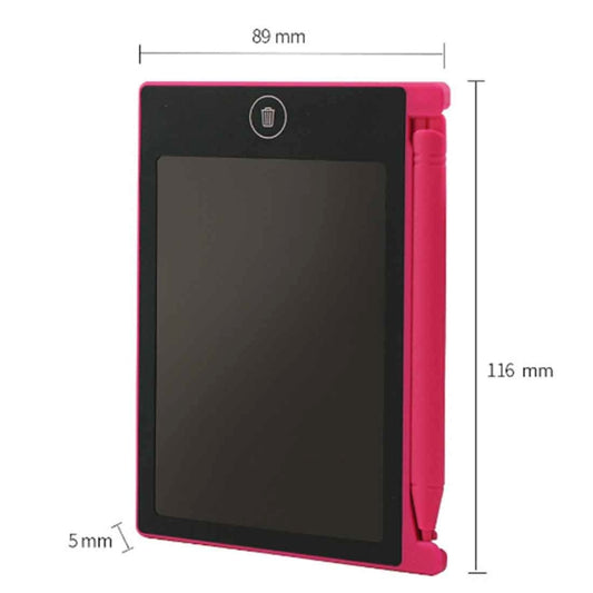 CHUYI 4.4 inch LCD Writing Tablet Portable Electronic Writing Drawing Board Doodle Pads with Stylus for Home School Office(Pink) by bashfashion