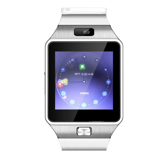 DZ09 1.56 inch Screen Bluetooth 3.0 Android 4.1 OS Above Smart Watch Phone with Bluetooth Call & Call Reminder & Sleep Monitor & Pedometer & Sedentary Reminder & Calendar & SMS & Audio and Video Player & Anti-loss Function(White) by bashfashion