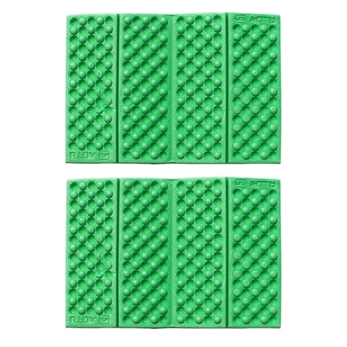 2 PCS Portable Folding Cellular Massage Cushion Outdoors Damp Proof Picnic Seat Mats EVA Pad(Light Green) by bashfashion