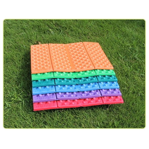 2 PCS Portable Folding Cellular Massage Cushion Outdoors Damp Proof Picnic Seat Mats EVA Pad(Green) by bashfashion