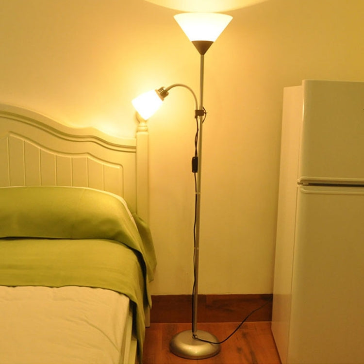 Folding Wrought Iron Floor Lamp (Silver) by YWXLight