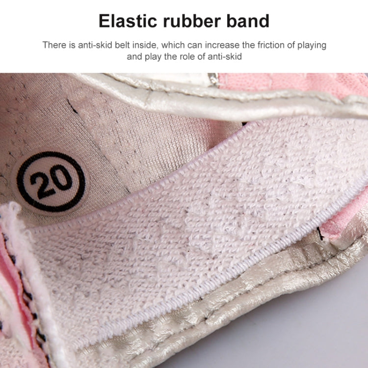 PGM One Pair Golf Non-Slip PU Leather Gloves for Women (Color:Yellow Size:19) by PGM