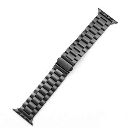 Fold Buckle 3 Beads Stainless Steel Watch Band For Apple Watch Ultra 49mm&Watch Ultra 2 49mm / Series 10 46mm / 9&8&7 45mm / SE 3&SE 2&6&SE&5&4 44mm / 3&2&1 42mm(Grey) by bashfashion