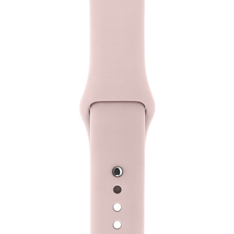 For Apple Watch Series 3 & 2 & 1 38mm Fashion Simple Style Silicone Wrist Watch Band (Pink) by bashfashion