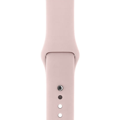 For Apple Watch Series 3 & 2 & 1 38mm Fashion Simple Style Silicone Wrist Watch Band (Pink) by bashfashion